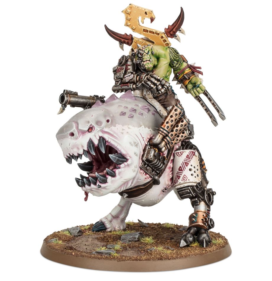 ORKS: MOZROG PEZKUEZORROTO - miniatura y caja de Orks Warhammer 40k