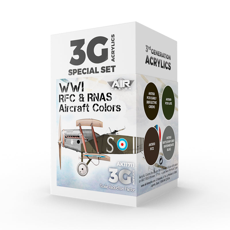 WWI RFC & RNAS. British Aircraft Colors SET 3G