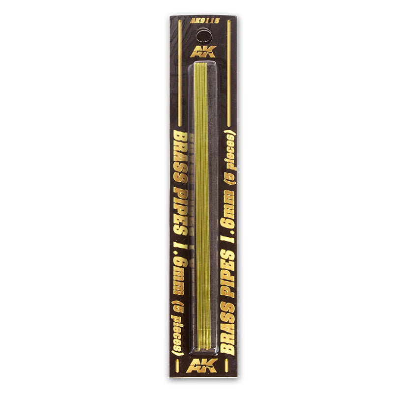 BRASS PIPES 1,6mm, 5 units