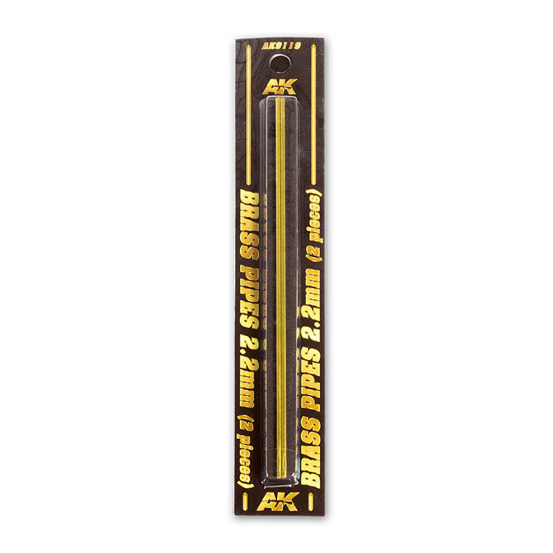 BRASS PIPES 2,2mm, 2 units