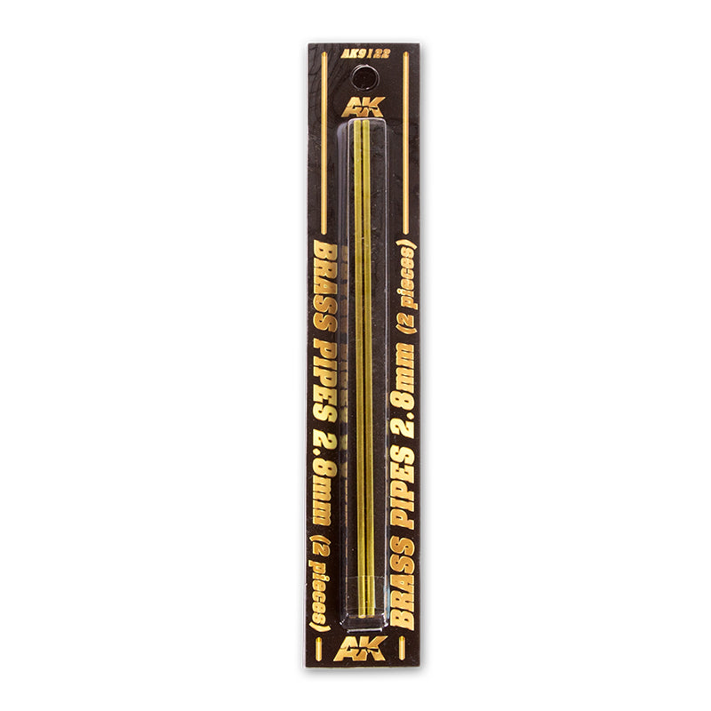 BRASS PIPES 2,8mm, 2 units