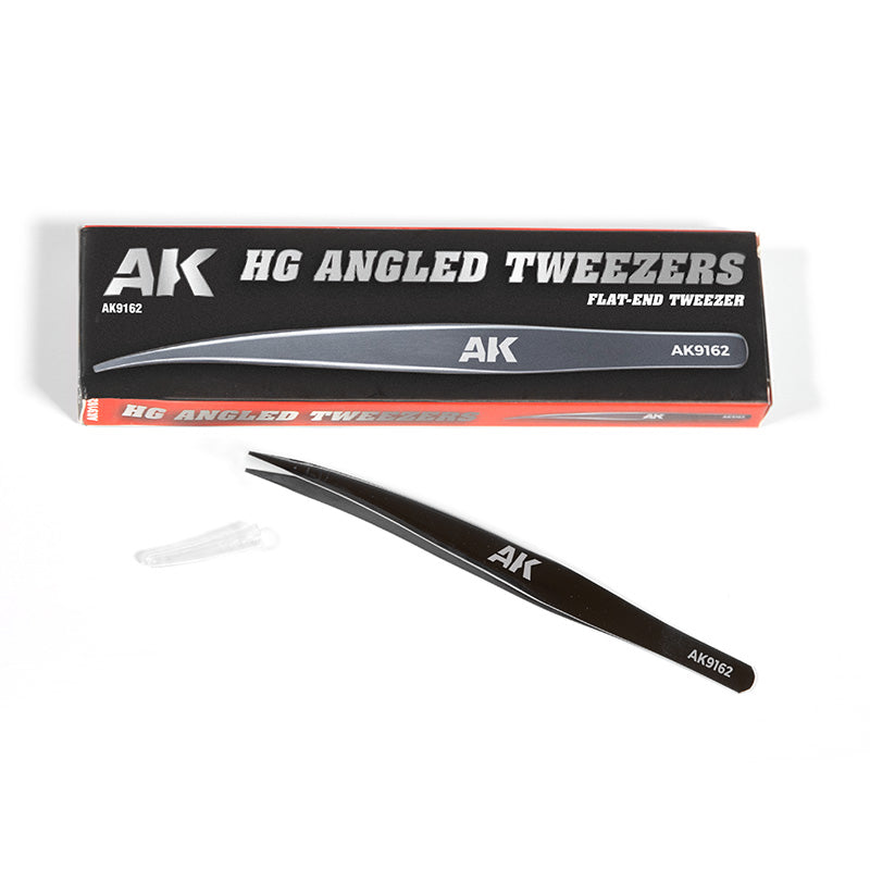 HG ANGLED TWEEZERS 02 (FLAT-END)