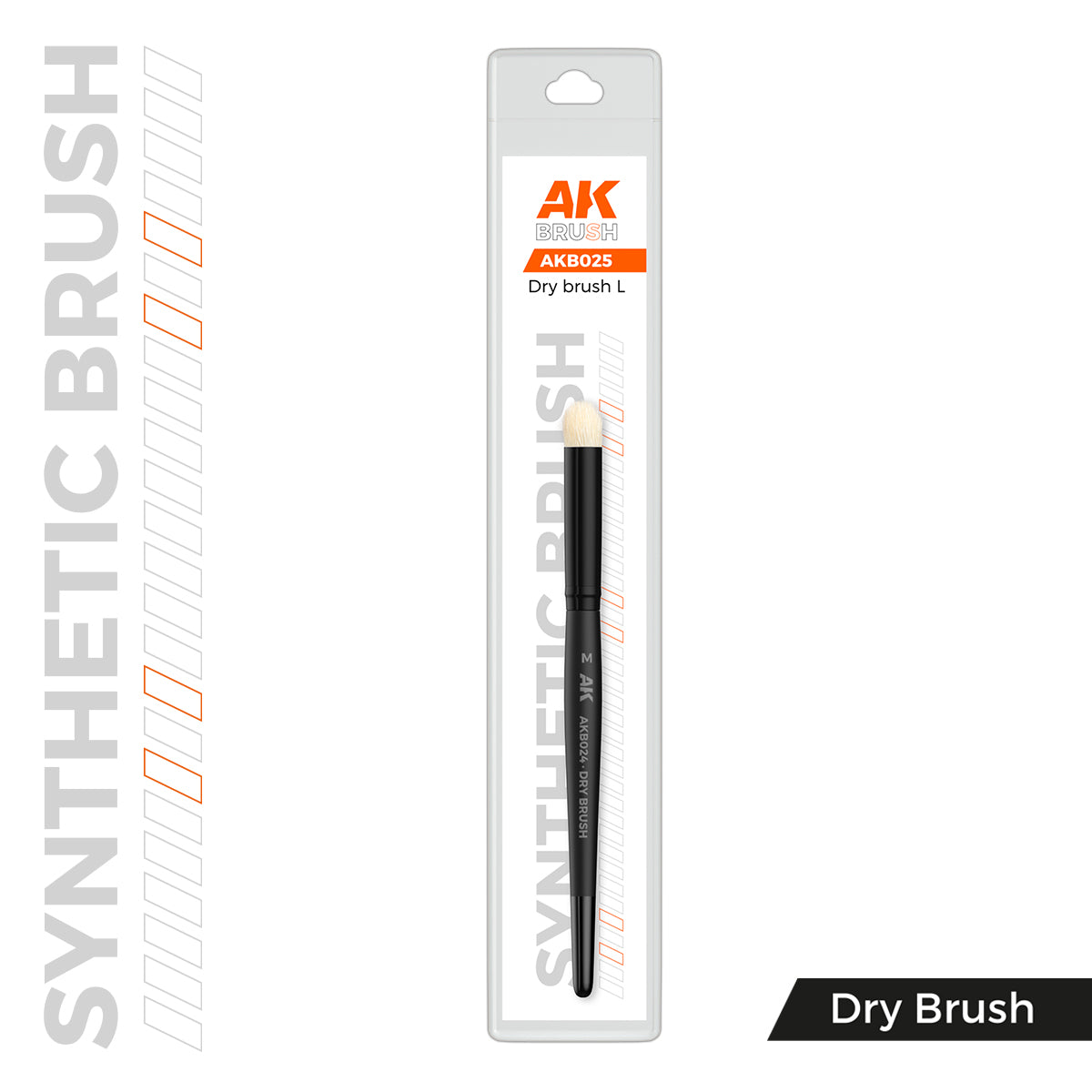 AK SYNTHETIC DRY BRUSH - L