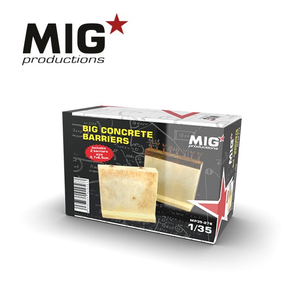 BIG CONCRETE BARRIERS IRAK MILITARY TYPE 1:35