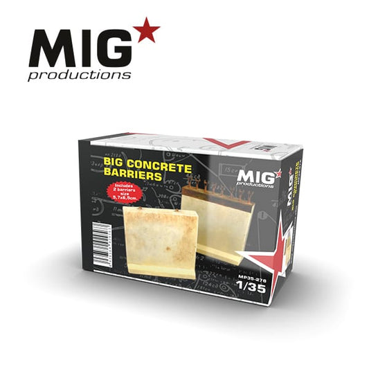 BIG CONCRETE BARRIERS IRAK MILITARY TYPE 1:35