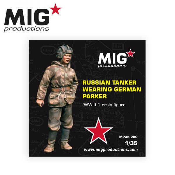 RUSSIAN TANKER WEARING GERMAN PARKER (WWII) 1:35