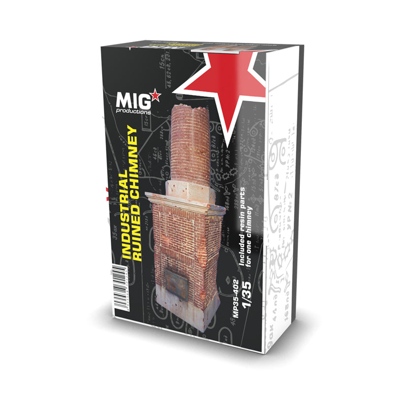 INDUSTRIAL RUINED CHIMNEY 1:35