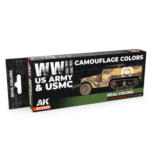 WWII US Army & USMC Camouflage Colors SET