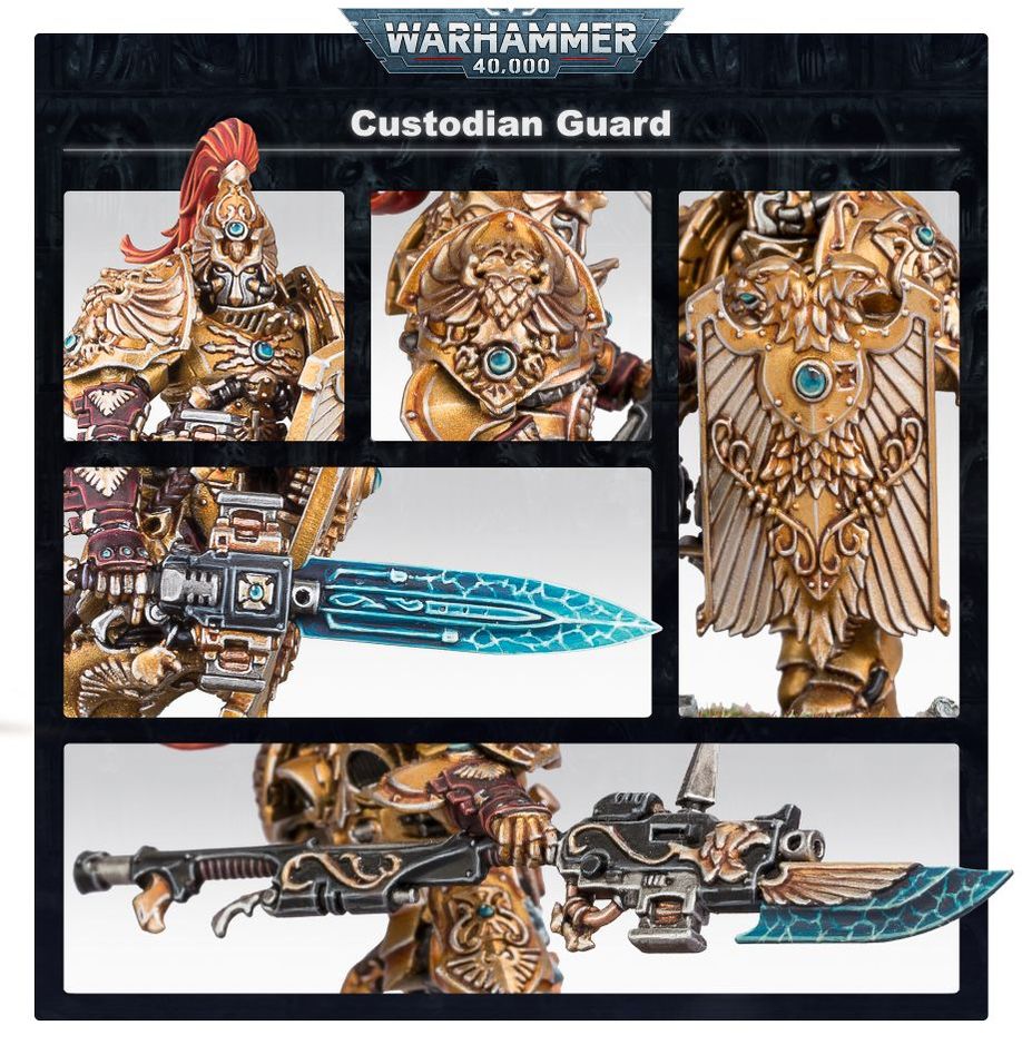 WARHAMMER 40K - ADEPTUS CUSTODES: GUARDIANES CUSTODIOS