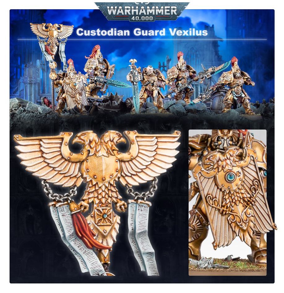 WARHAMMER 40K - ADEPTUS CUSTODES: GUARDIANES CUSTODIOS