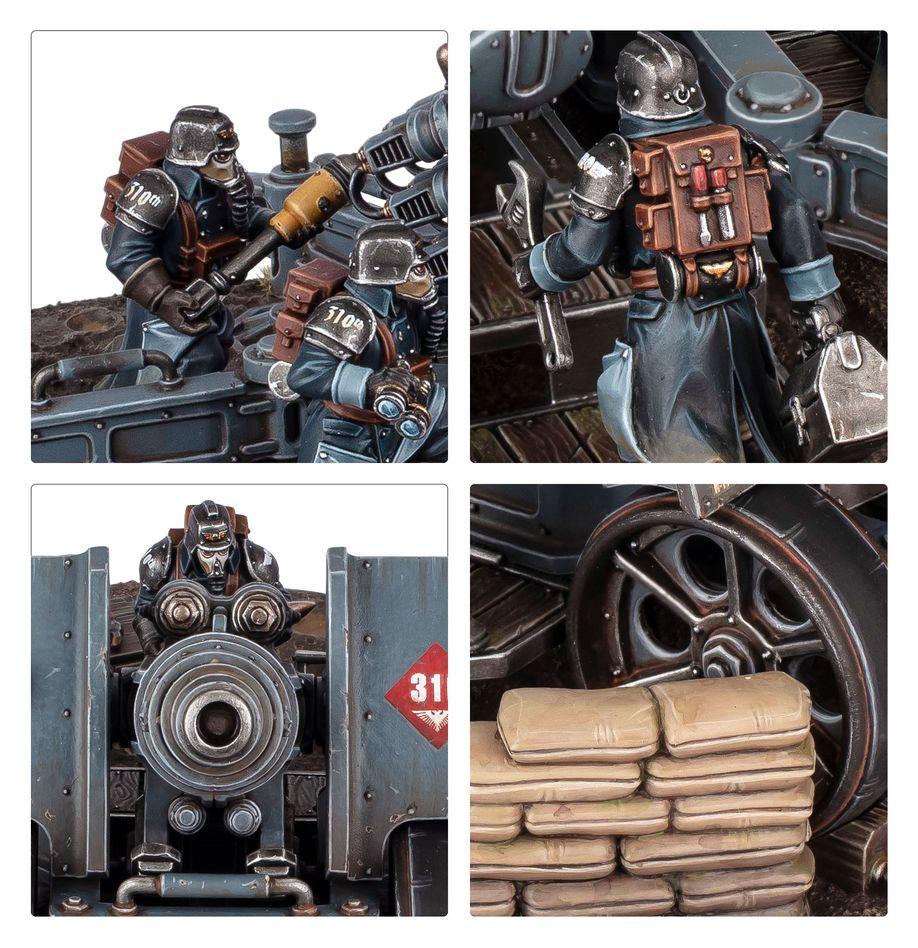 WARHAMMER 40K - ASTRA MILITARUM: DOTACION DE ARTILLERIA DE CAMPANA