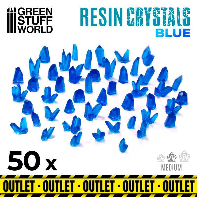 GSW - Cristales de Resina AZUL - Medianos