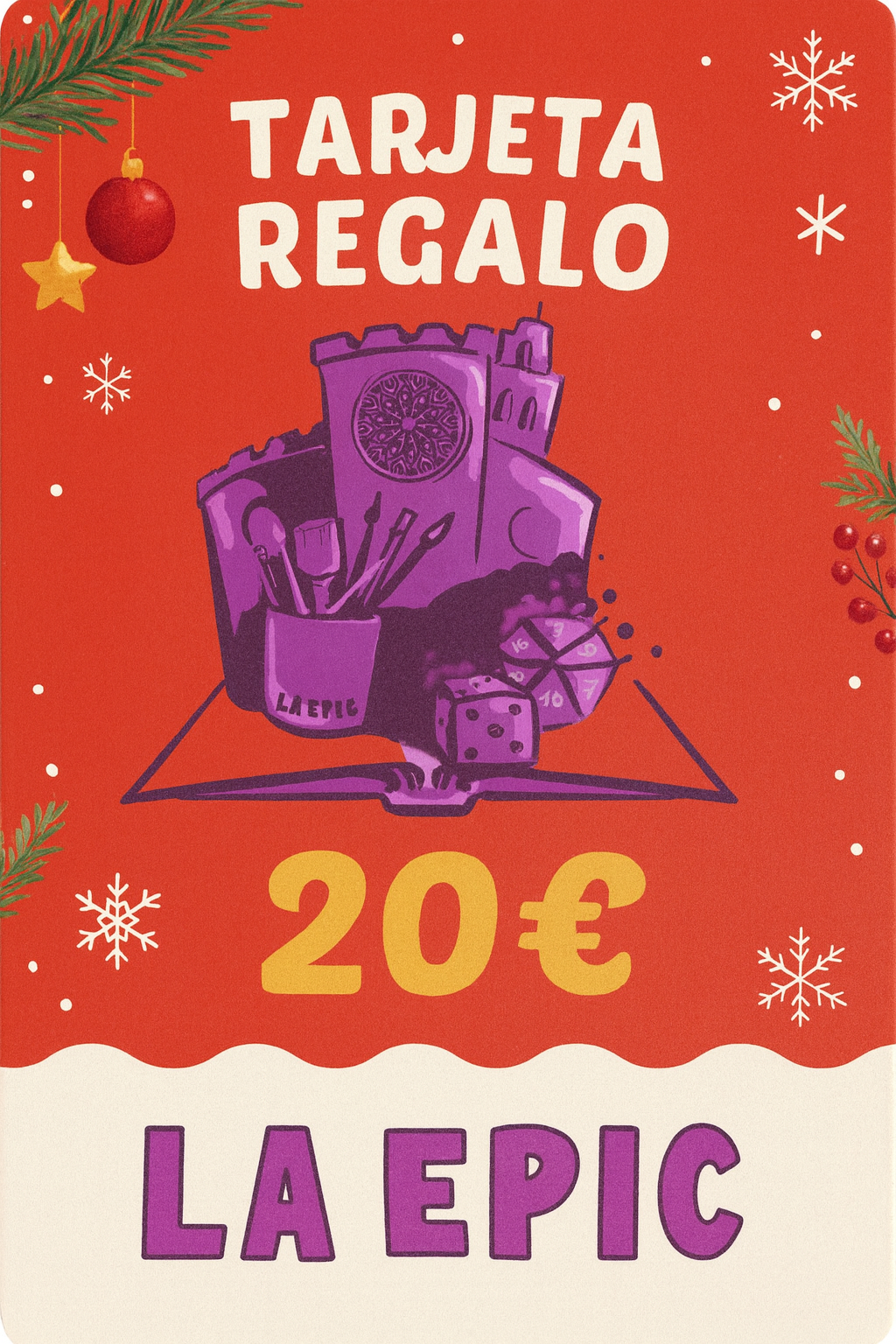 TARJETA DE REGALO LA EPIC 20€