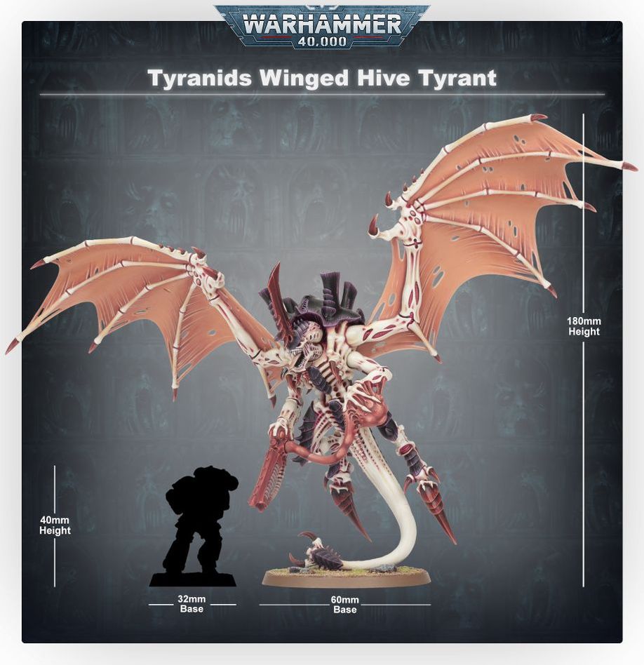 WARHAMMER 40K - TIRÁNIDOS: TIRANO DE ENJAMBRE ALADO / SEÑOR DE LA HORDA