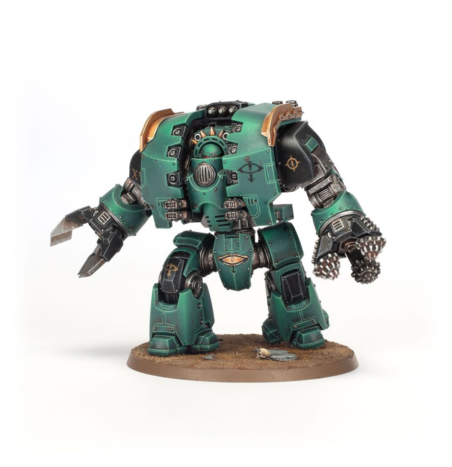 Dreadnought de asedio Leviathan con armas de garra y taladro
