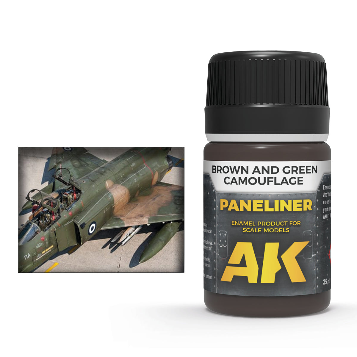 Paneliner for brown and green camouflage 35ml