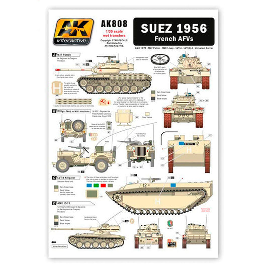 SUEZ 1956 FRENCH AFVS