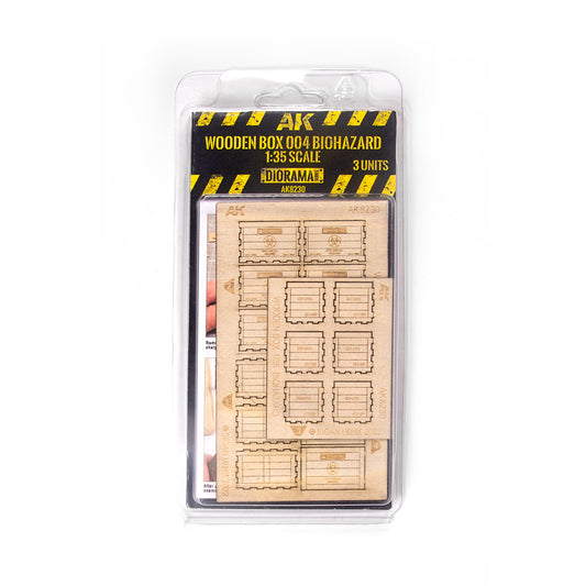WOODEN BOX 004 BIOHAZARD 1:35