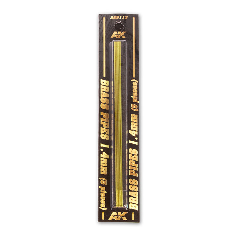 BRASS PIPES 1,4mm, 5 units