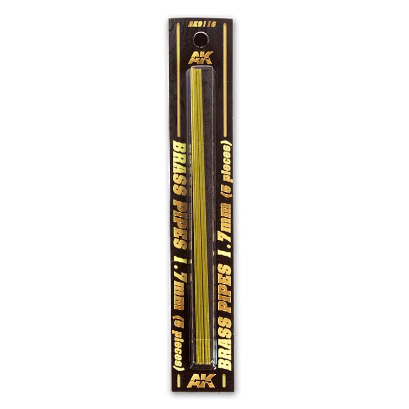 BRASS PIPES 1,7mm, 5 units