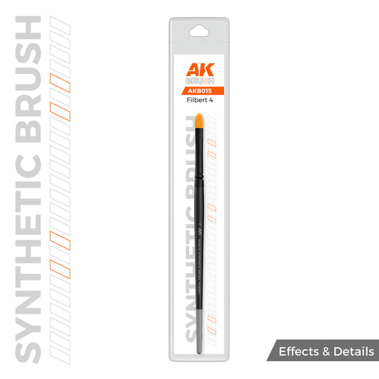 AK SYNTHETIC BRUSH - FILBERT 4