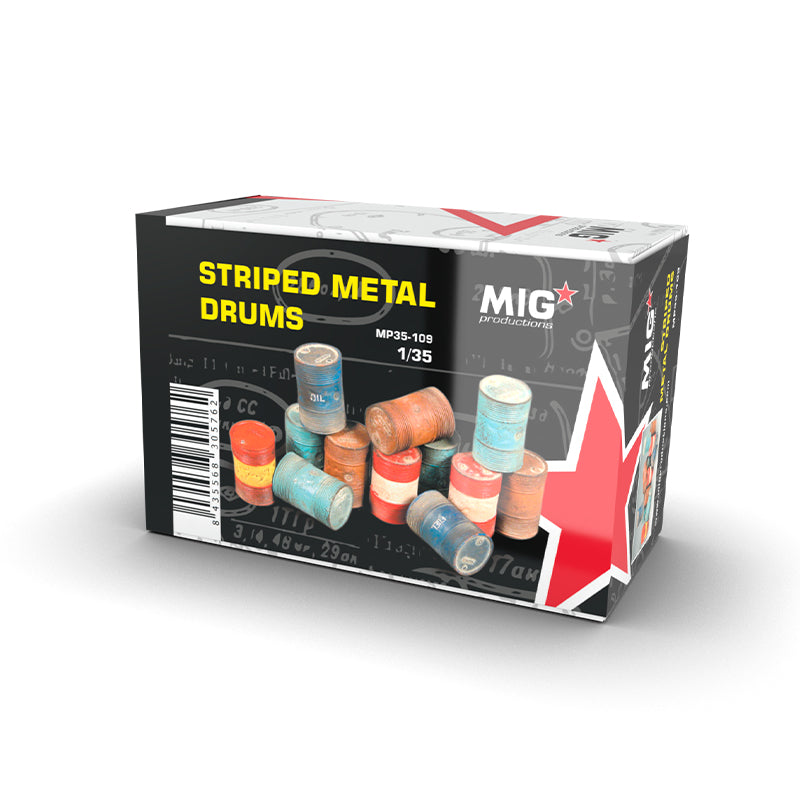 STRIPED METAL DRUMS 1:35