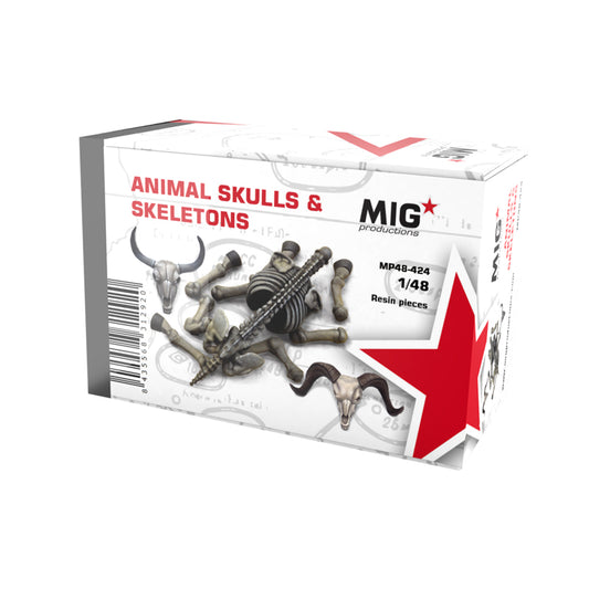ANIMAL SKULLS & SKELETONS 1:48