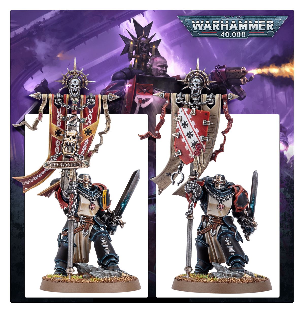 Opciones de estandarte del Anciano Cruzado de Black Templars