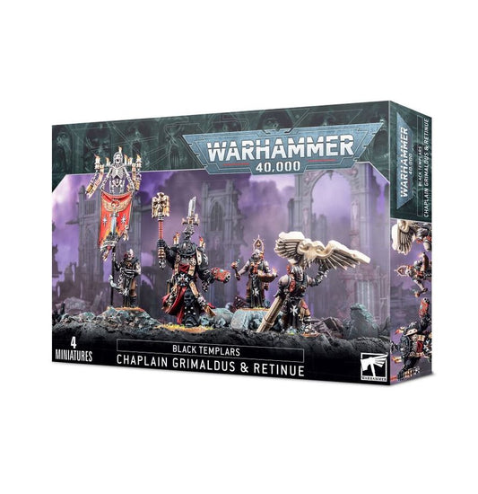 Caja de Capellán Grimaldus y Escolta de Black Templars para Warhammer 40K