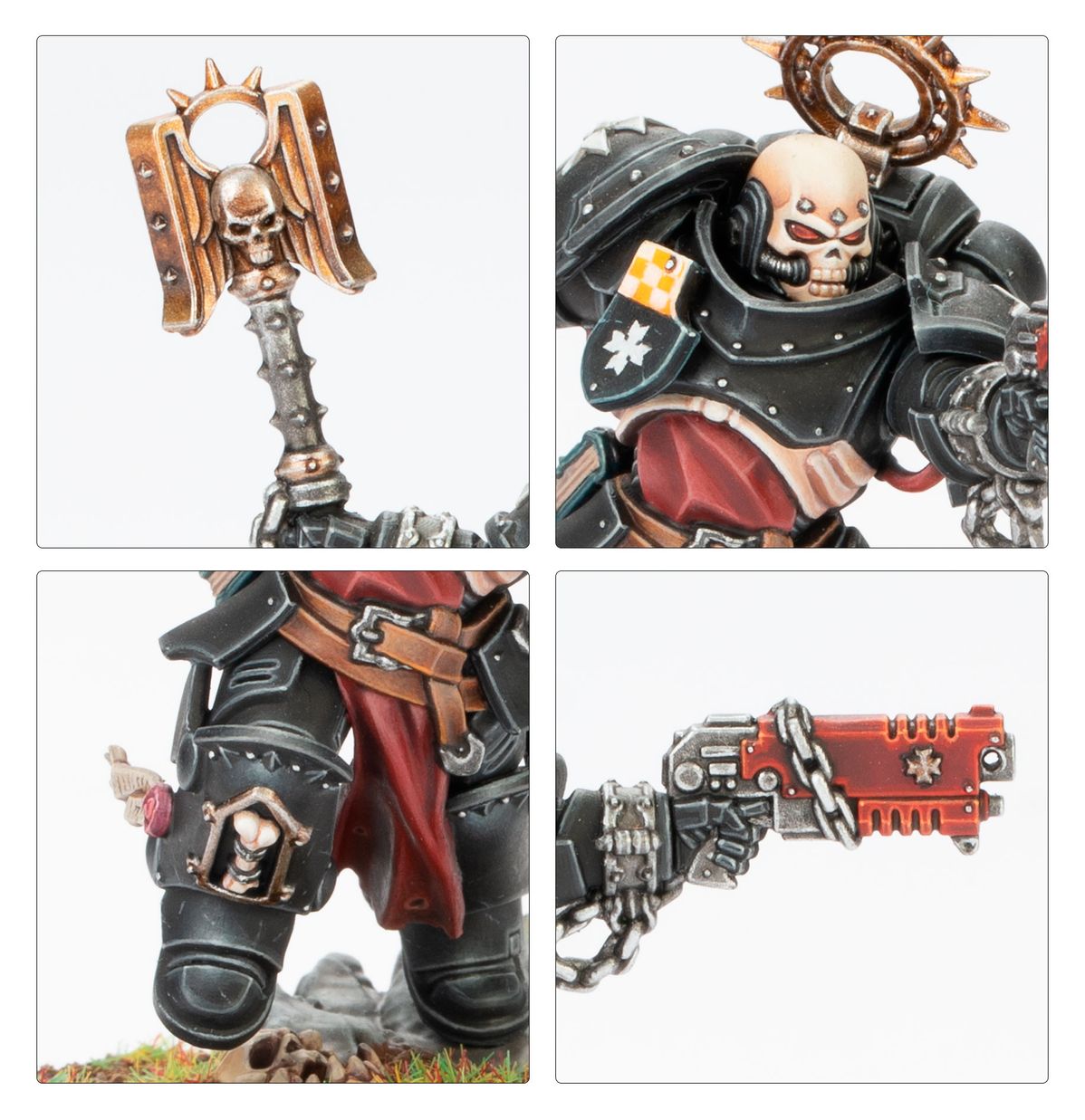 Detalles de armadura y armas del Execrador Black Templars
