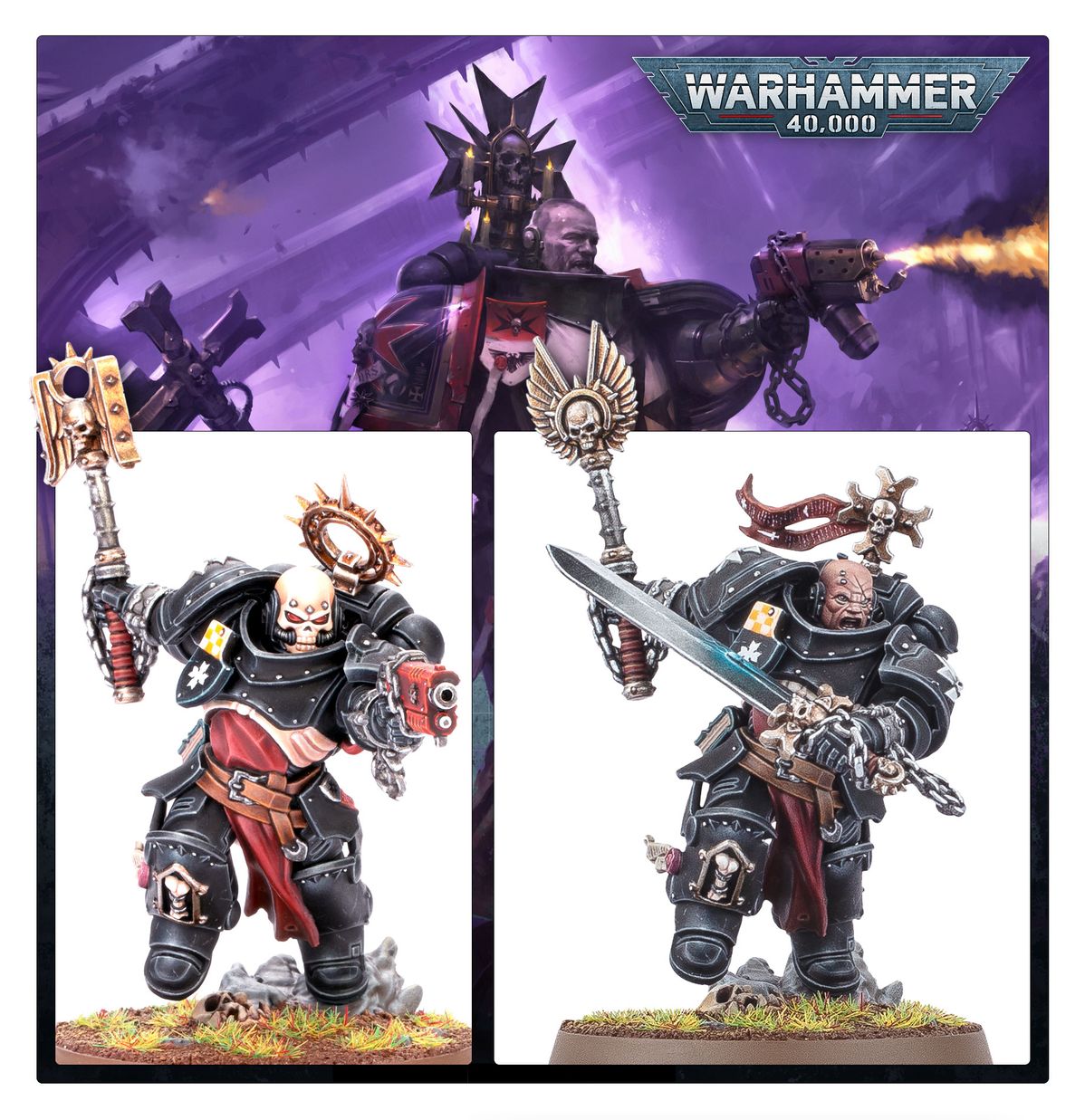 Opciones de montaje y armamento del Execrador Black Templars