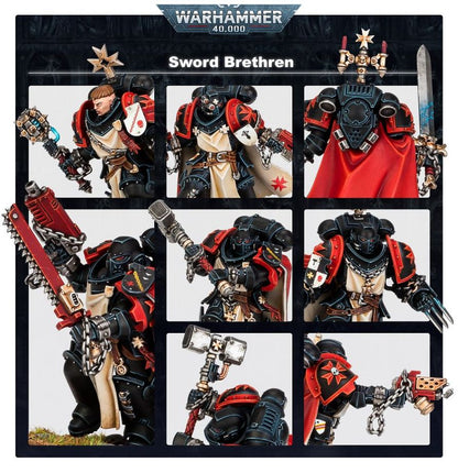 Detalles y opciones de armas de los Hermanos de Armas Black Templars