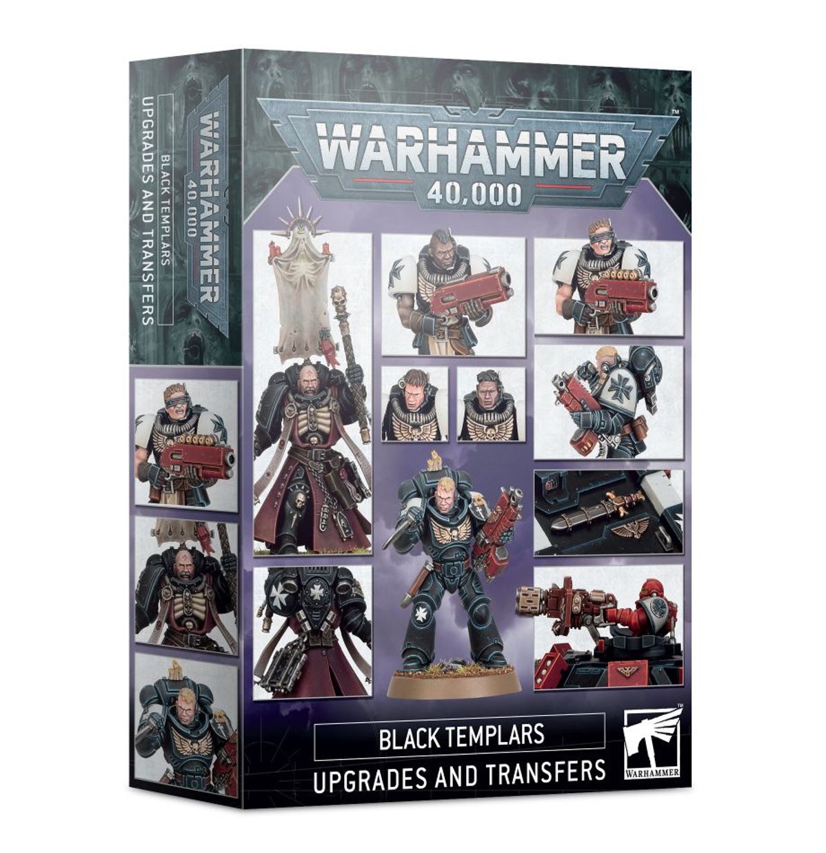 Caja de Mejoras y Calcomanías Black Templars para Warhammer 40K