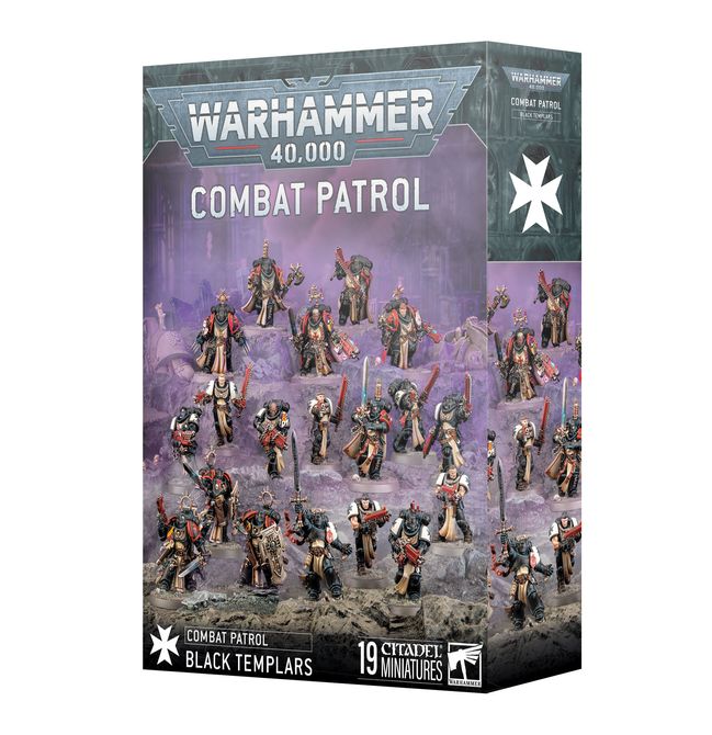 Caja de la Patrulla de Combate Black Templars para Warhammer 40K