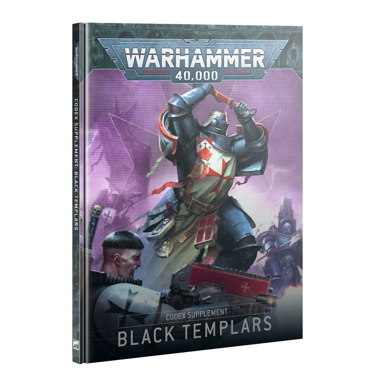 Portada del Suplemento de Códex Black Templars en inglés para Warhammer 40K
