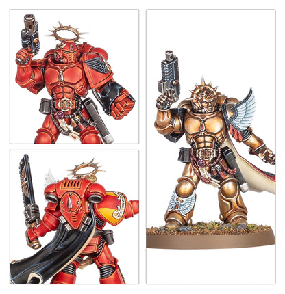 Detalles y opciones de armas del Capitán de los Blood Angels