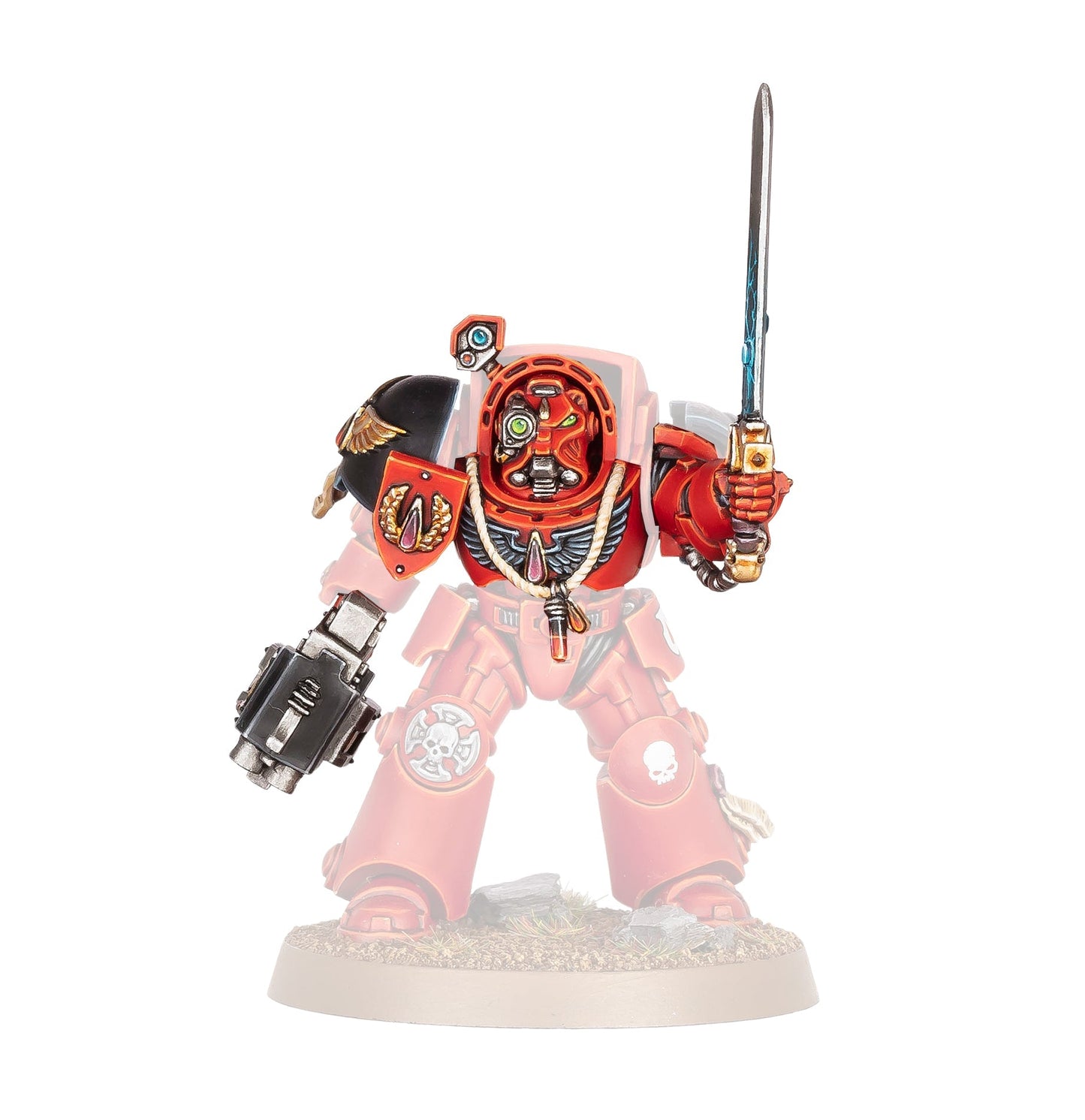 Detalle de las mejoras montadas en miniaturas Blood Angels