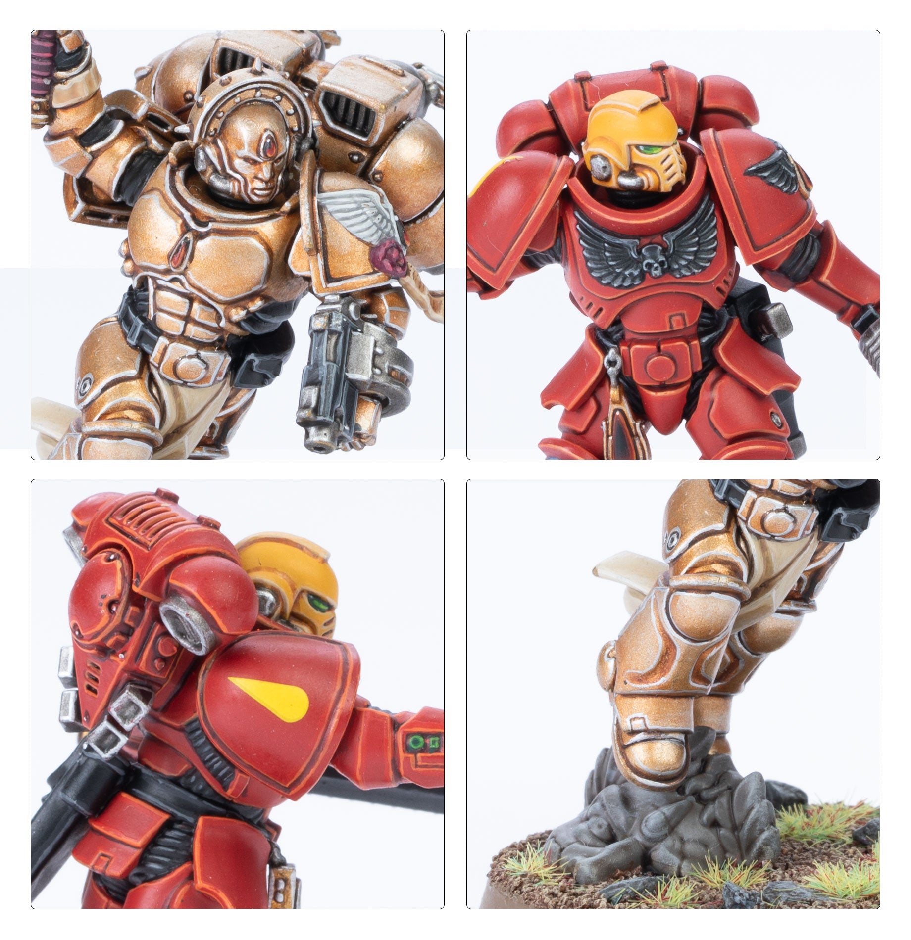 Detalles adicionales de las miniaturas de la Patrulla de Combate Blood Angels (Ángeles Sangrientos) para Warhammer 40K