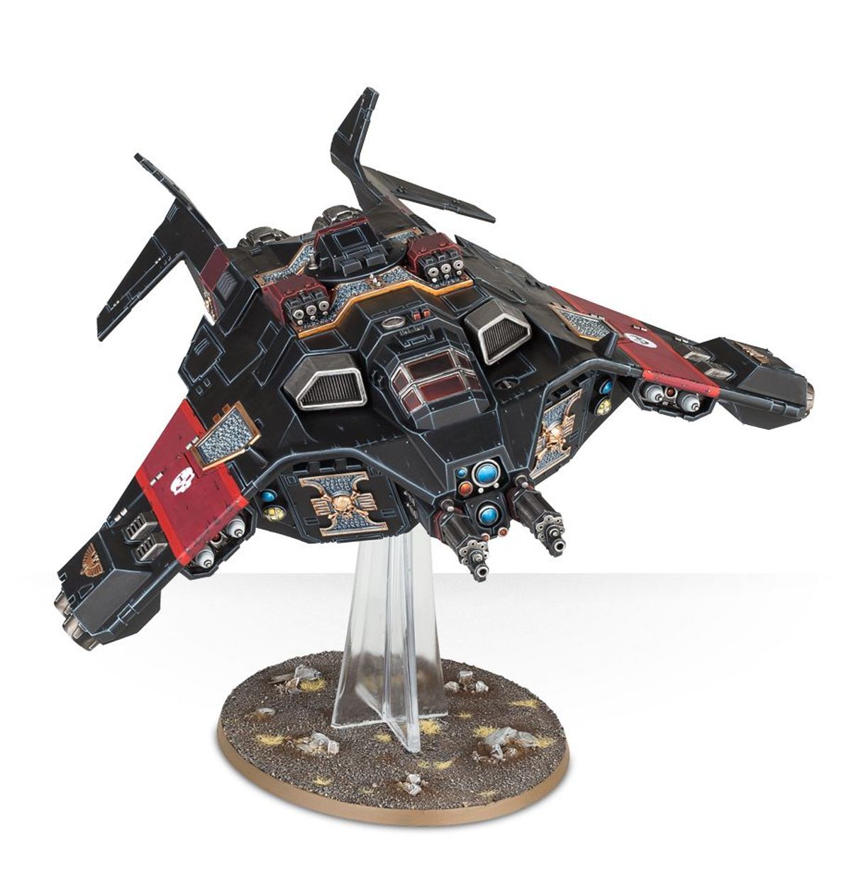 Corvus Blackstar de Deathwatch para Warhammer 40K - vista frontal