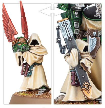 Detalles de las armas y la armadura de Azrael, Gran Maestre Supremo