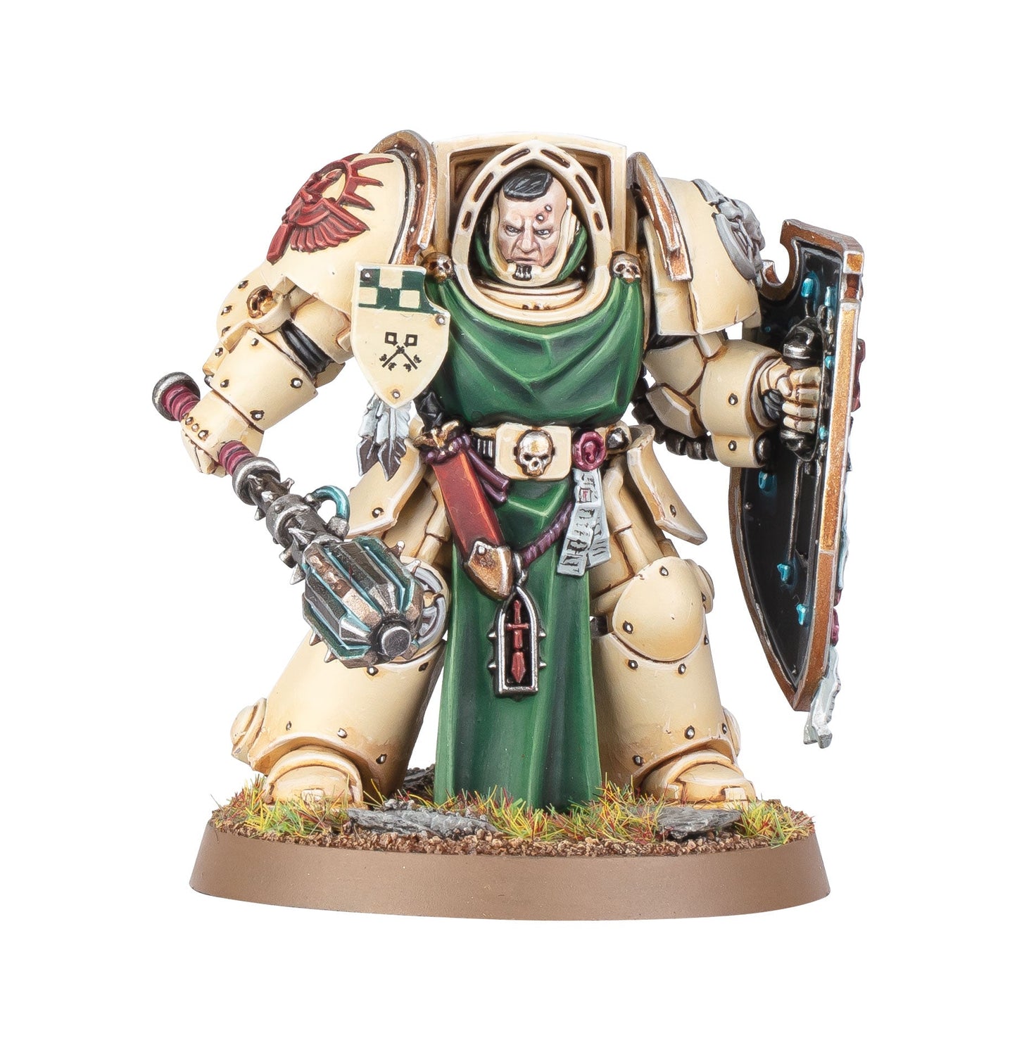 Caballeros del Ala de Muerte con escudos y mazas para Dark Angels