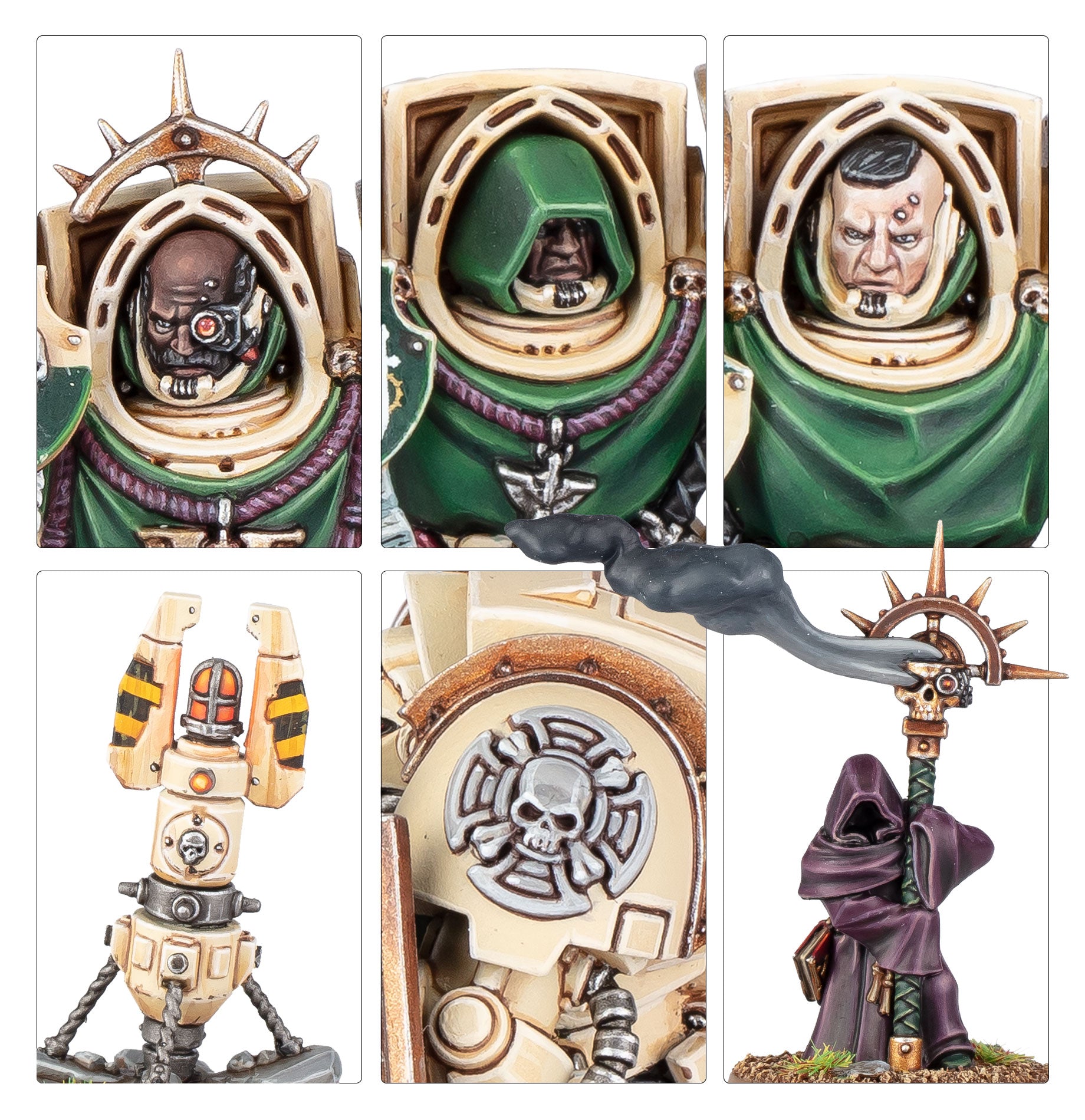 Detalles del Maestro Caballero y el Vigilante en la Oscuridad de los Dark Angels