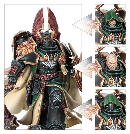 Opciones de cabeza de Lion El'Jonson para Dark Angels (Ángeles Oscuros), Warhammer 40K
