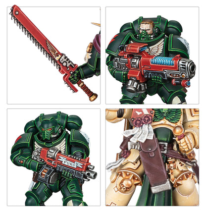 Detalles de las miniaturas de la Patrulla de Combate de Dark Angels