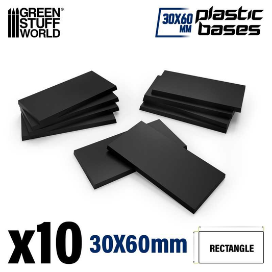 GSW: Peanas de plástico - Rectangulares 30x60mm