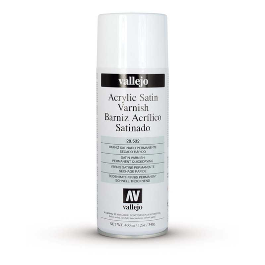 Vallejo Barniz Satinado Acrílico en Spray 400ml
