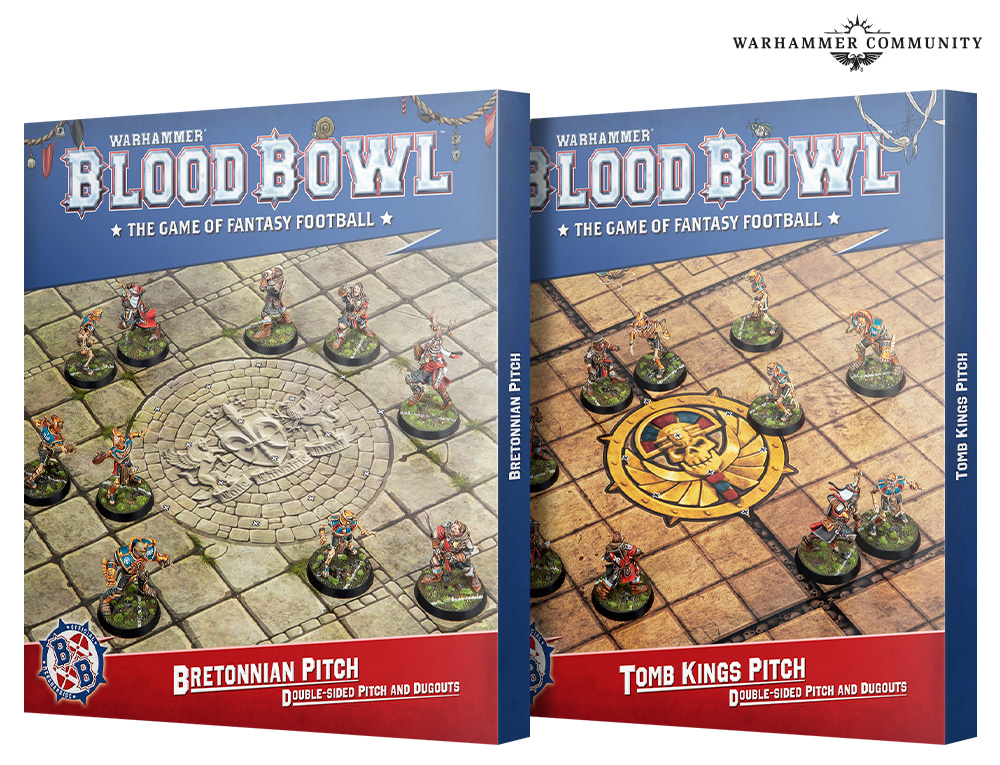 BLOOD BOWL: BRETONNIAN TEAM PITCH & DUGOUTS