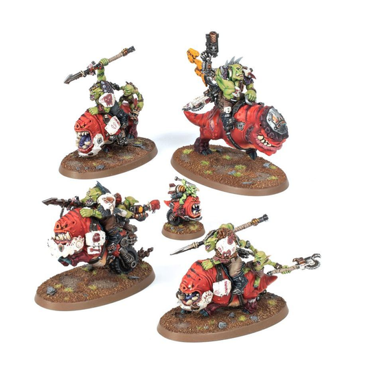 ORKS: JINETEZ DE GARRAPATOCINO - miniatura y caja de Orks Warhammer 40k