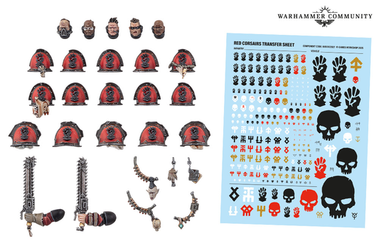 MEJORAS Y CALCOMANÍAS DE CORSARIOS ROJOS