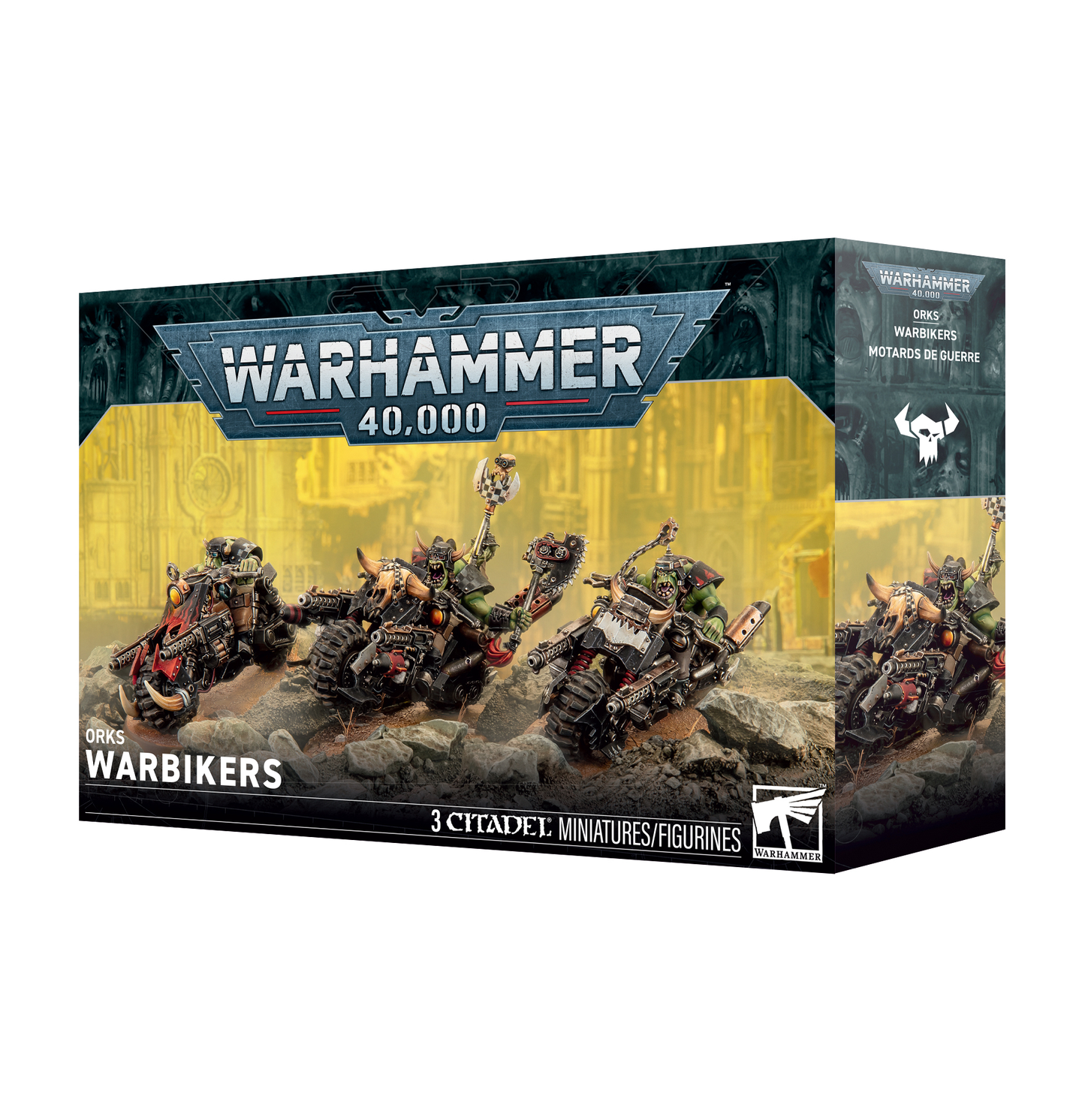 ORKS: PEÑA DE MOTEROZ - miniatura y caja de Orks Warhammer 40k